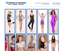 Tablet Screenshot of gymnasticsdancewear.com